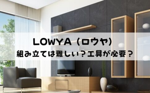LOWYA（ロウヤ）の組み立ては難しい？工具が必要な家具は何？
