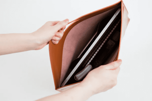 pelulu.tokyo Flat minimal leather bag PELULU.TOKYO Flat minimal 